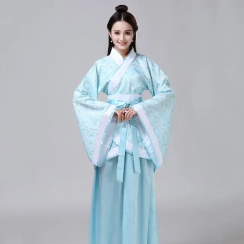 Chinese Traditional Clothing for Women Dress Hanfu Folk Dance Performance Fairy Dresses Ancient Costume Festival Outfit Retro