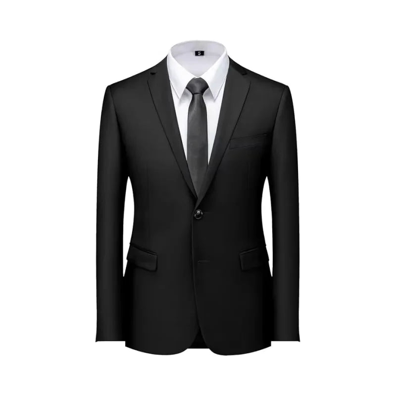 Men's casual suit jacket, business single-row, form-fitting, elastic, fashionable and versatile single suit, customi