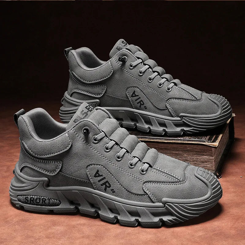 Men's Work Shoes 2025 New Sle Breathable Slip-On Anti-Slip Wear-Resistant Casual Sports Shoes Thick Bottom Labor Protection
