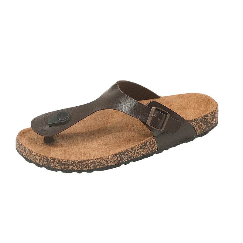 Slippers for Men New Summer Casual Outer Wear Non-Slip Anti-Odor Thick-Soled Sandals Shoes Flip-Flops