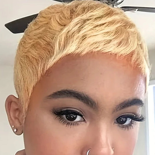 4" Curly Pixie Wig