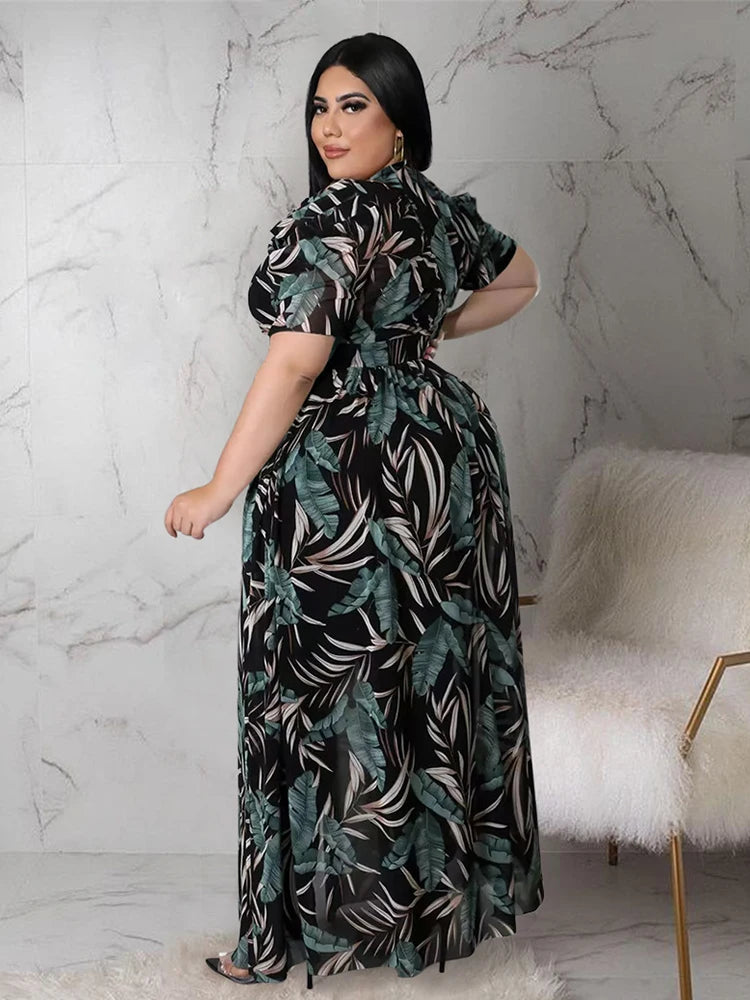 Blouses for Women Fashion Summer Lady Elegant Chiffon Blouse Plus Size Dress Tops 4xl 5xl Wholesale Bulk Dropshipping