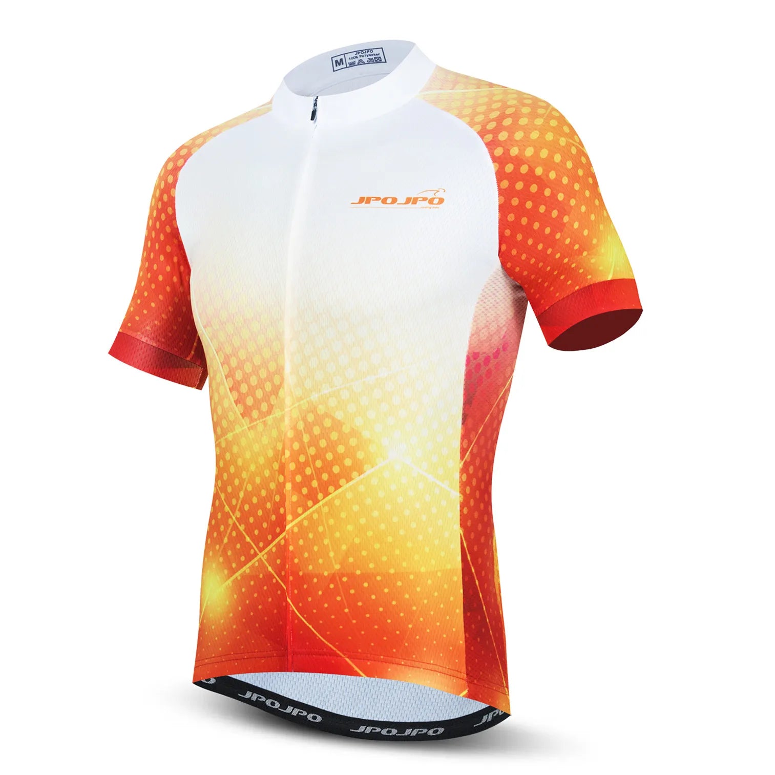 Maillot de Ciclismo para Hombre, Bicicleta de Montaña, Carretera, MTB, Camiseta de Verano, Ropa de Ciclismo de Carreras, Uniforme, Chaquetas, Blanco y Rojo