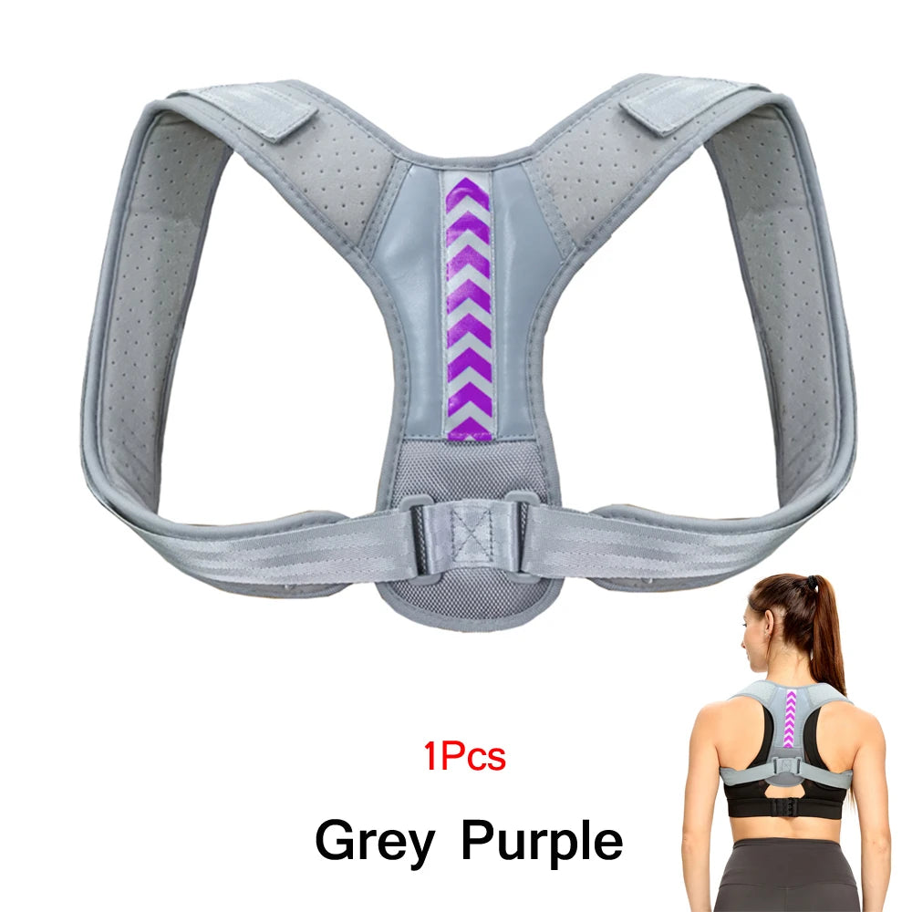 Adjustable Back Posture Corrector Belt Clavicle Spine Men Women Home Office Outdoor Upper Back Waist Shoulder Posture Correction