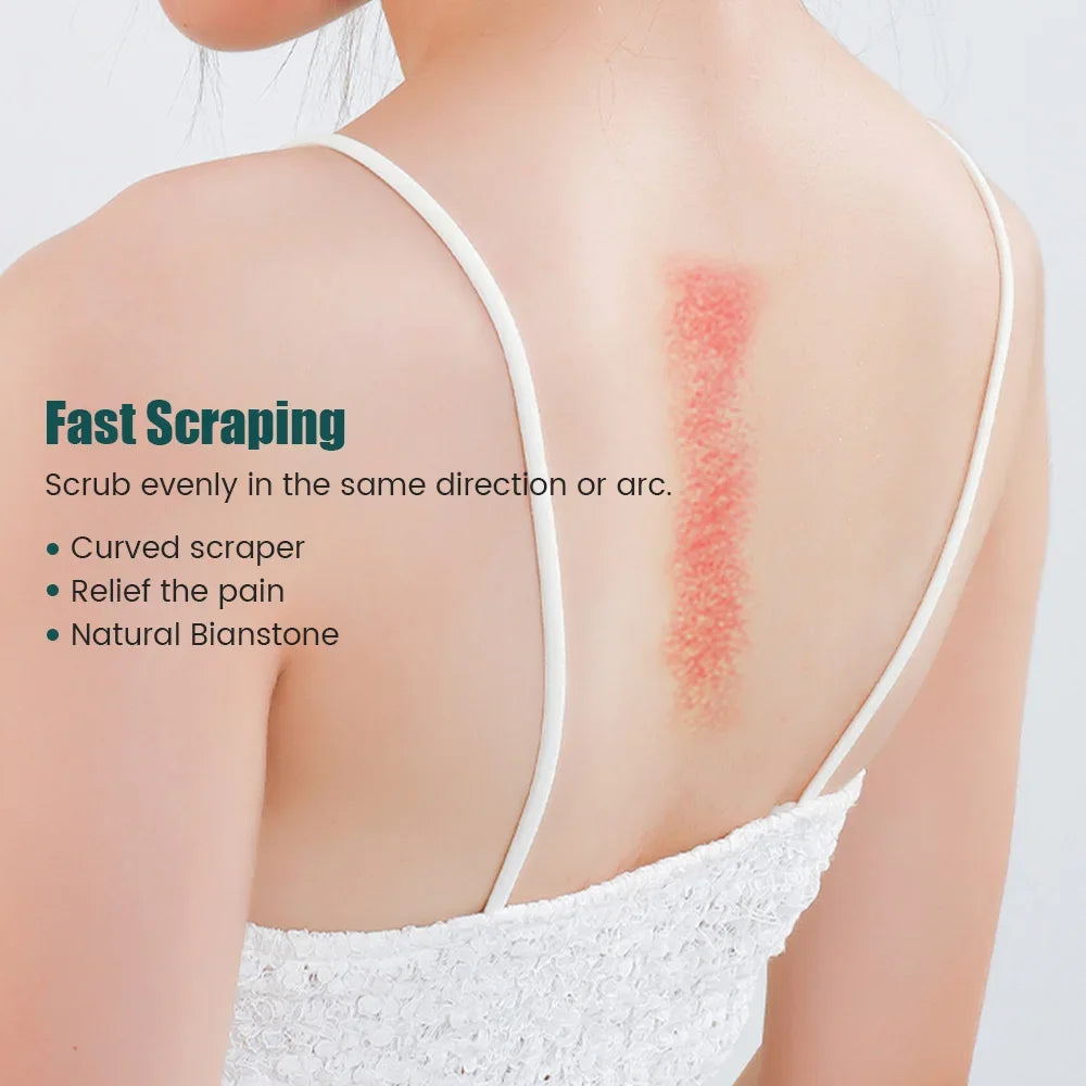 Masajeador Guasha Eléctrico Corporal Raspado Calentamiento Vibración Músculo Guasha Facial Cuello Ojos Cuchillo de Masaje Piedra Gua Sha Raspador Gouache