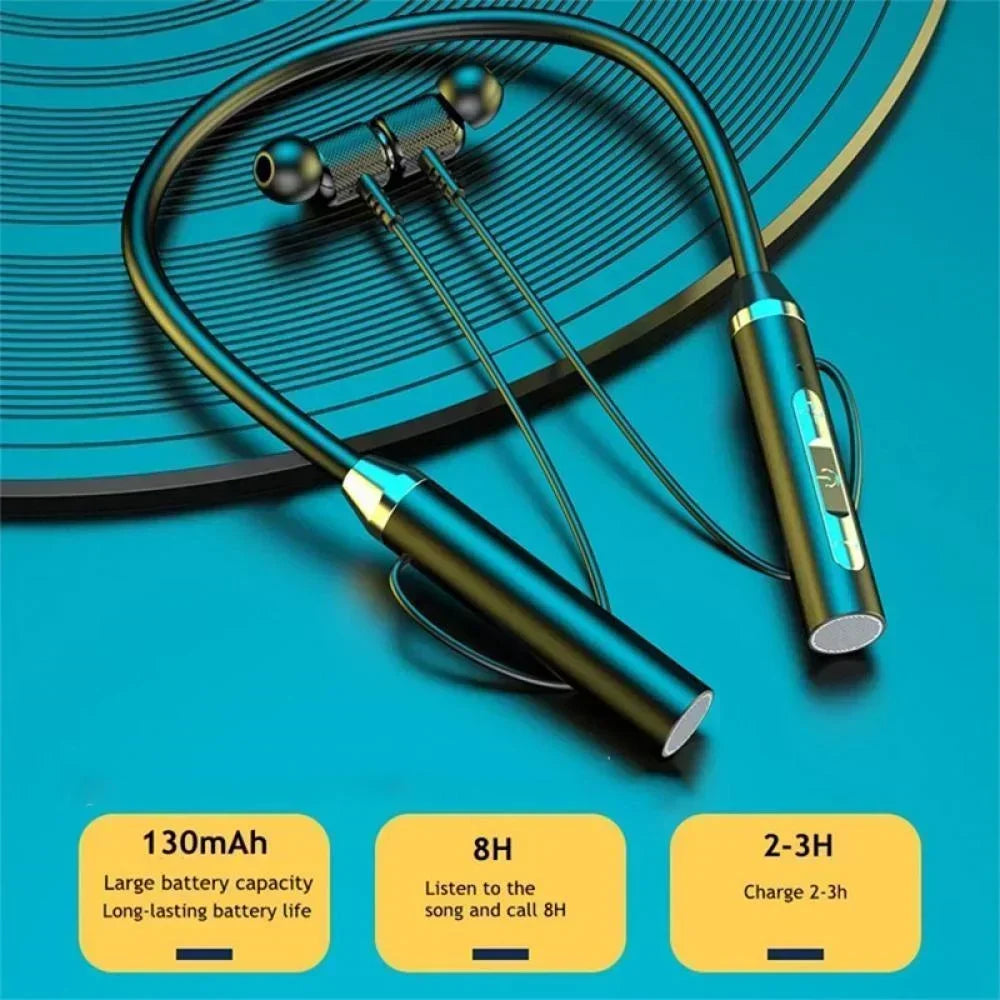 K58 Wireless Headphones Bluetooth Neckband Magnetic Earphones Sport Running Earbuds Waterproof Bluetooth 5.3 Headset With Mic