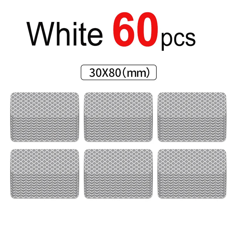 10~60pcs Bicycle Reflective Stickers Secure 30x80mm Warning Strip Car Motorcyle Night Saftety Mark Bicycle Rim Frame Reflector