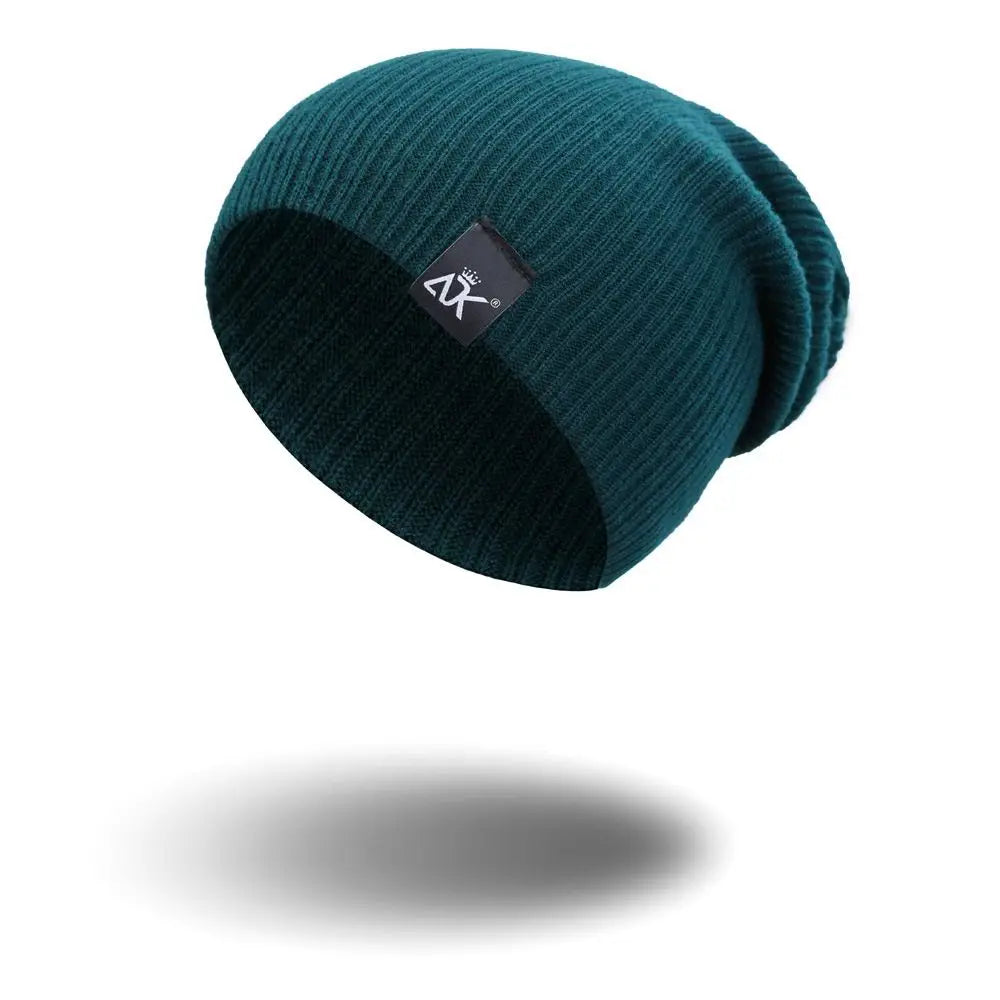 High Quality Woman/Men Solid Cute Warmer Bonnet Winter Autumn Hats Female Beanie Caps Knitted Beanies