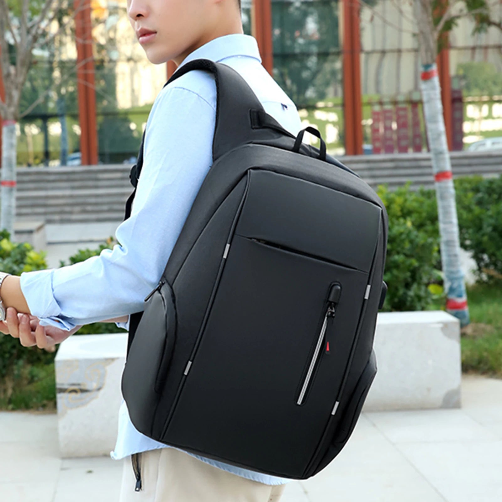 Laptop Backpack For 17 Inch Laptop Bag With USB Port Fashion Waterproof Backpacks One Bag for All Outings, for Men & Women