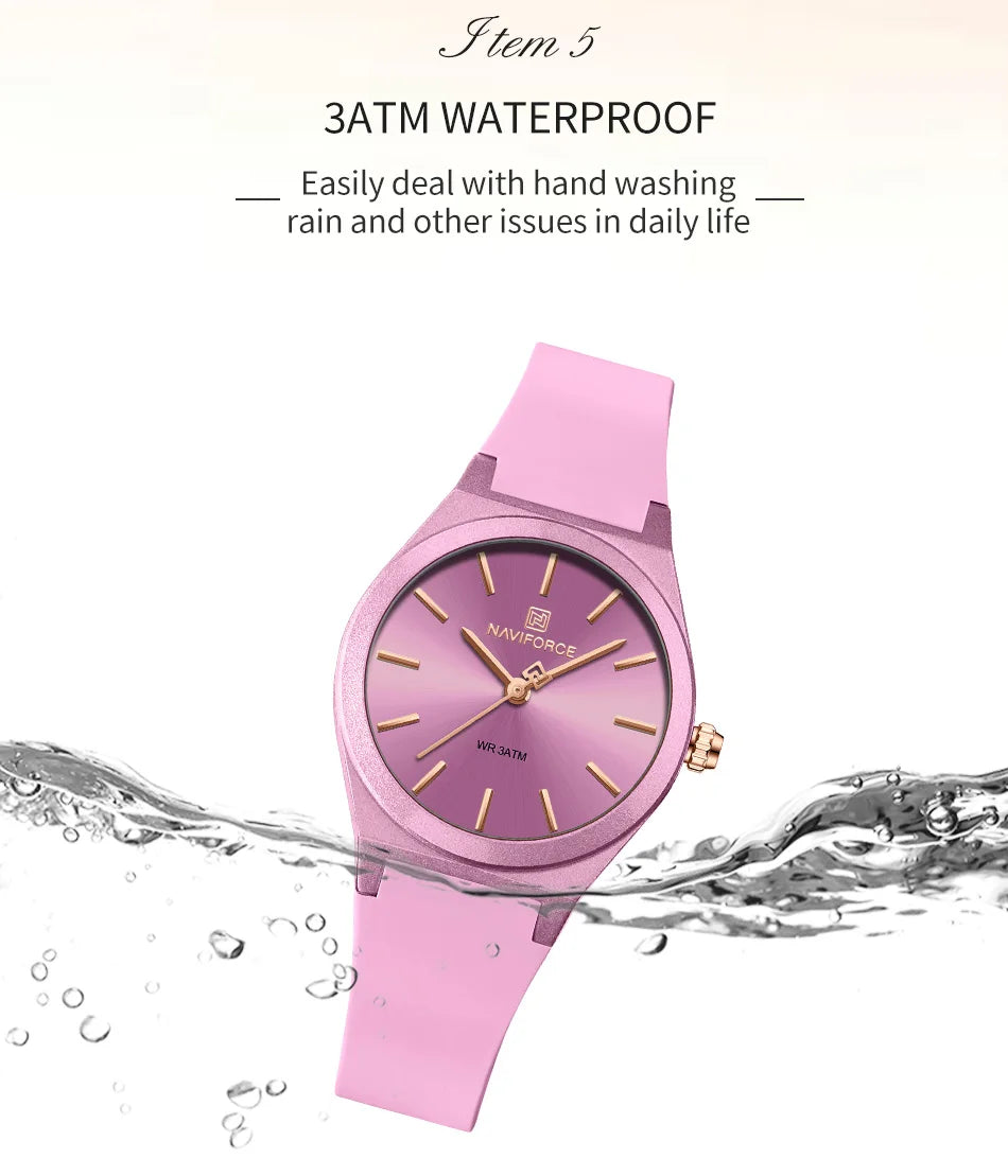 NAVIFORCE Women Watches Luxury High Quality Quartz Watch Ladies Creative Clocks Waterproof Female Wristwatches Relogio Feminino