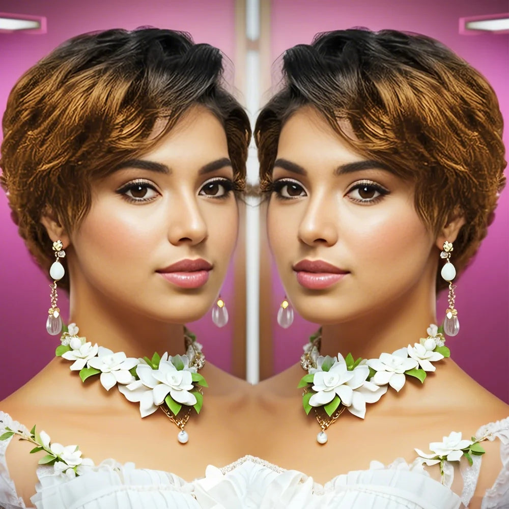 Curly Lace Pixie Wig