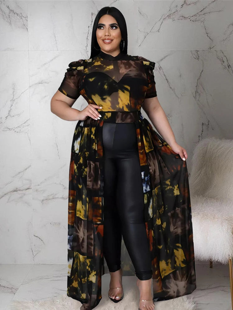 Blouses for Women Fashion Summer Lady Elegant Chiffon Blouse Plus Size Dress Tops 4xl 5xl Wholesale Bulk Dropshipping