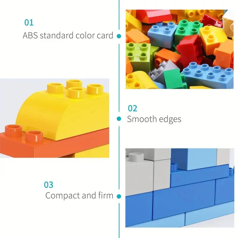 Juguetes de bloques de construcción DIY para niños, juego de bloques de construcción clásicos urbanos, juguetes educativos de ensamblaje para niños y niñas, regalo de Navidad, 200 piezas
