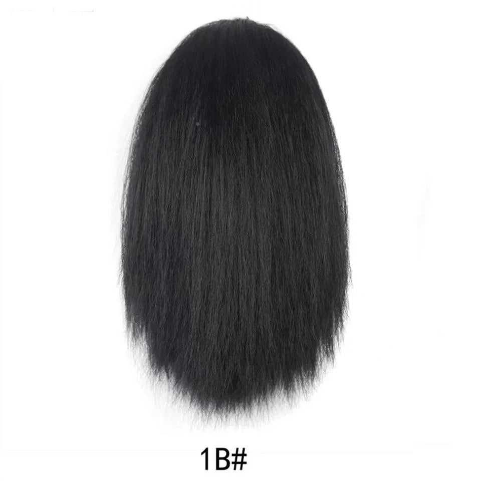 8 inches Africa kinky curly yaky texture synthetic drawstring ponytail for women
