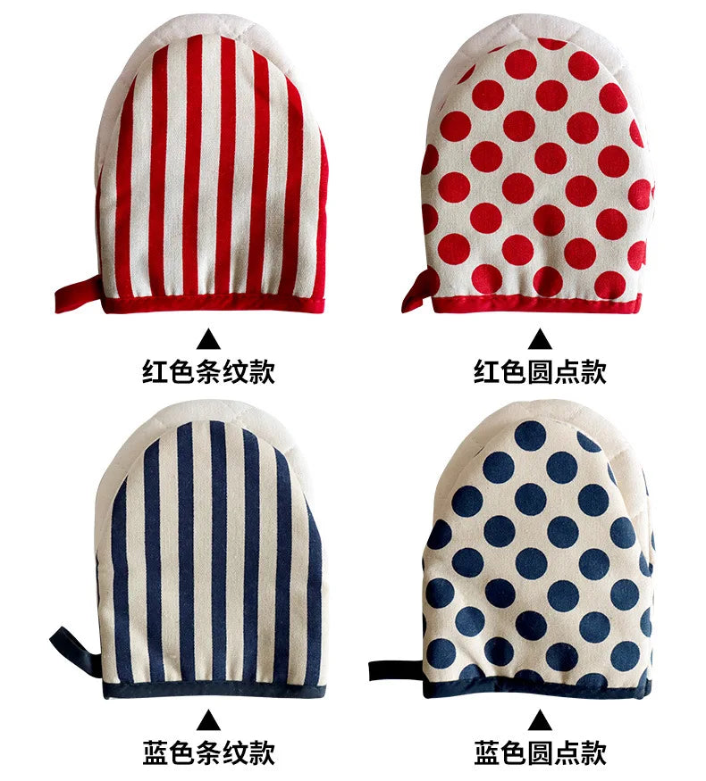 Gants de cuisine Gants anti-chaleur japonais Gants pour micro-ondes Gants isolants thermiques en coton