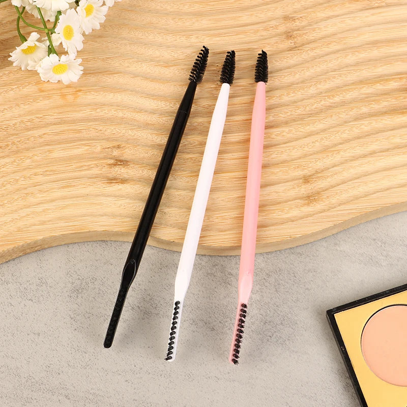 1Pc Double Headed Eyebrow Brush Eyelash Comb Eyebrow Eyelash Shaper Eye Brow Brush For Grooming Brows Reusable Makeup Tool