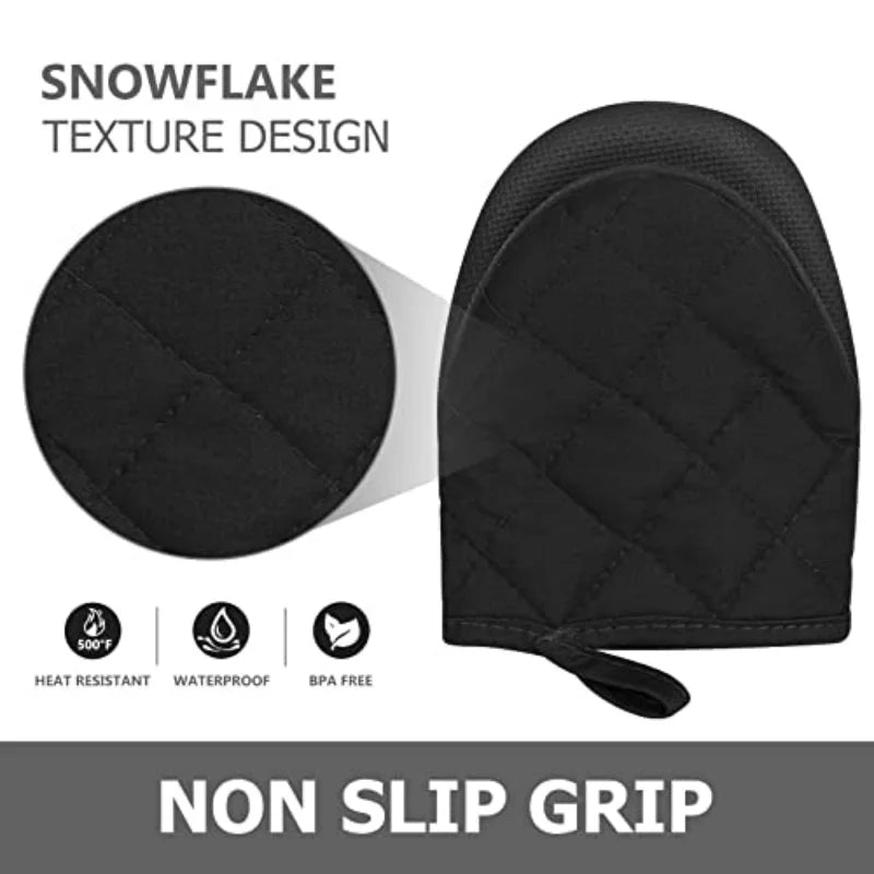 Gants de cuisine résistants à la chaleur (500 °F), gants de cuisine antidérapants pour grillades, gants de cuisine sûrs pour la cuisine