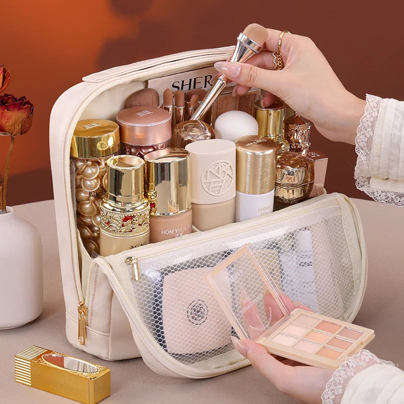Magnetic Standing Makeup Bag