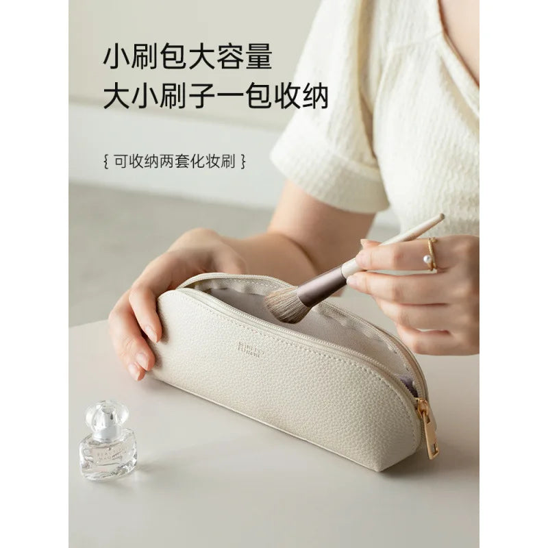 Portable makeup brush pencil bag storage bag travel makeup bag women's portable liner bag new high-end makeup bag