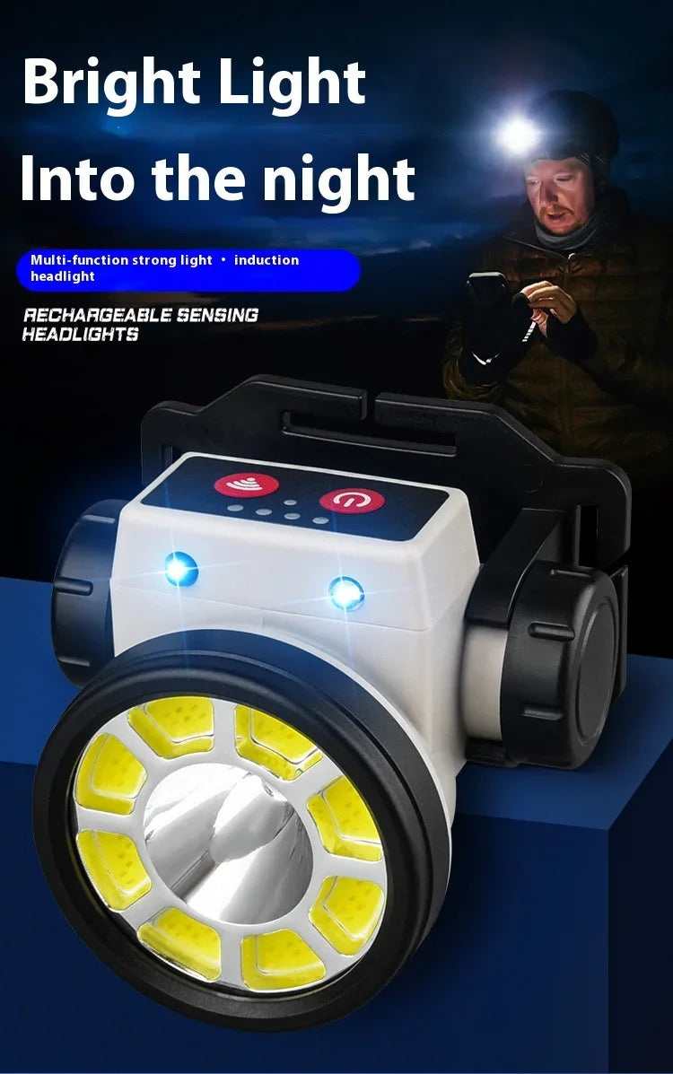 Super Bright LED Rechargeable High-power Headlights High Brightness Emergency Charging Outdoor Head Flashlight Fishing Lamp