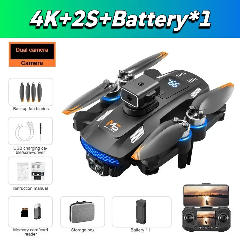 Nuevo Para Xiaomi M6 Drone 8K Cámara HD Profesional Drones 5G WIFI FPV Vídeo 4k UAV Con pantalla Mando a distancia RC Quadcopter Dron