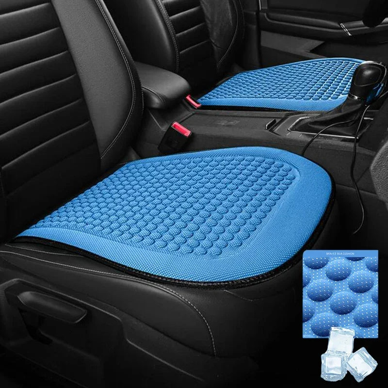 Universal Car Seat Cushion Cover Ice Silk Breathable Summer Cool Auto Cushion Vehicle Backrest Car Interior Accessories
