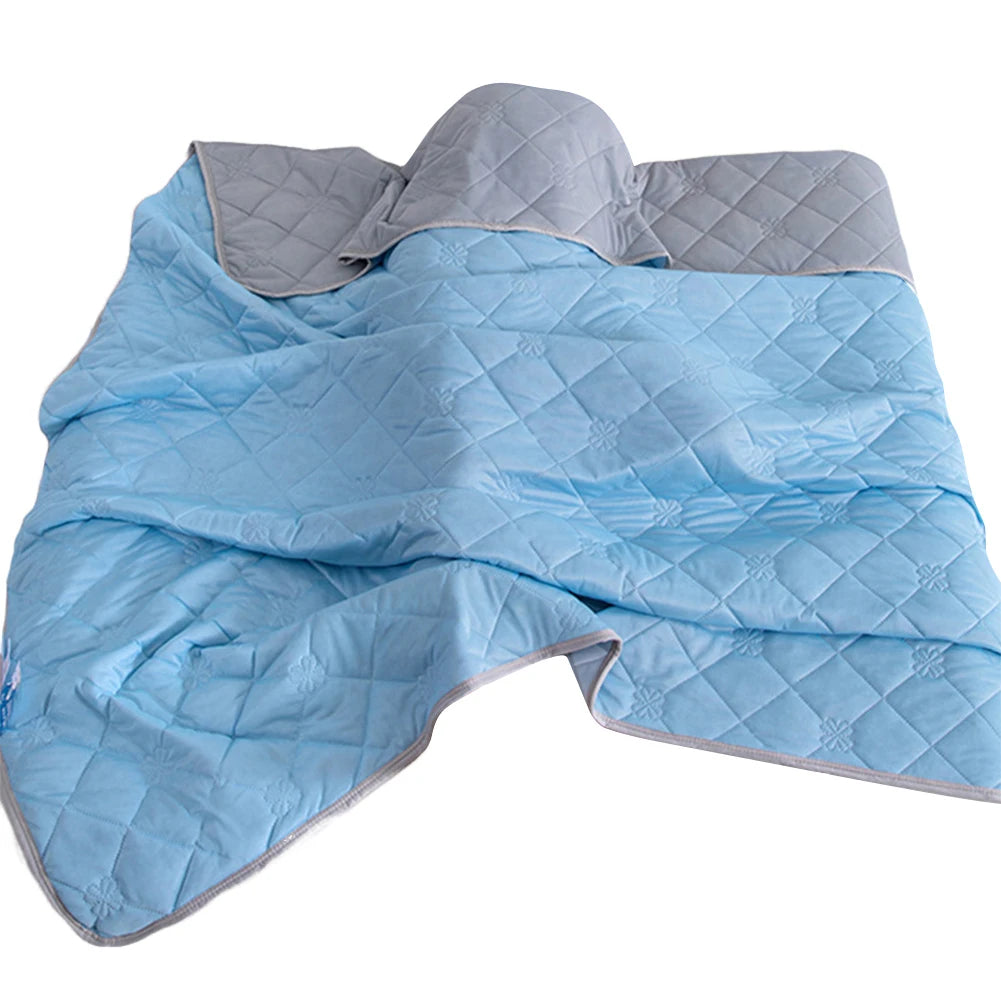 Cooling Blanket for Bed Silk Air Condition Comforter Lightweight Cooled Summer Quilt with Double Side Cold&Cooling Fabric GradeA