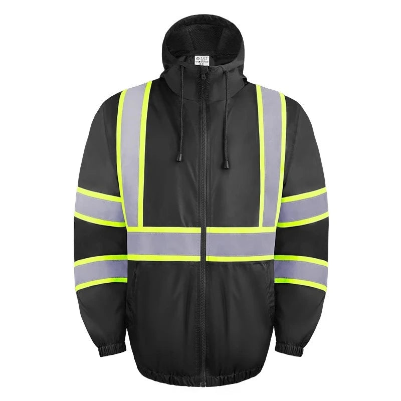 New Men's Black Jacket Workwear Jacket Construction Working Clothes