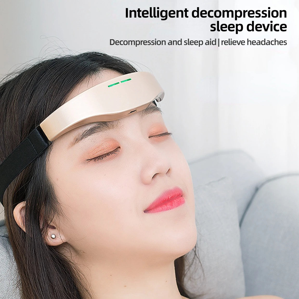 Electric Head Massager Headache and Migraine Relief Physiotherapy Antiestres Insomnia Relax Therapy Sleep Monitor Health Care