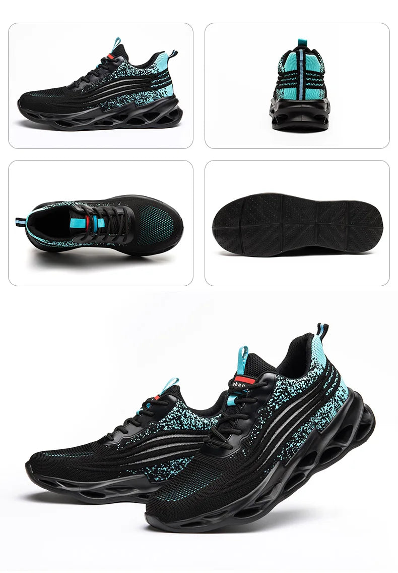 2025 New Work Shoes Man Work Sneakers Steel Toe Shoes Anti-smash Anti-puncture Safety Boots Breathable Women Protective Shoe