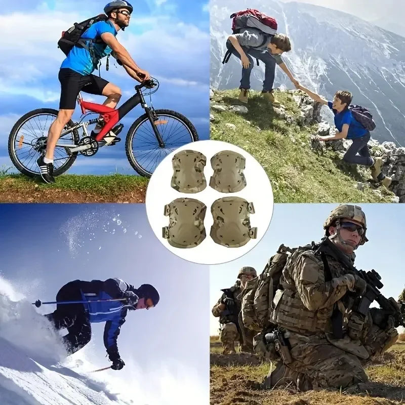 Tactical Knee Pad Elbow CS Military Protector Army Airsoft Outdoor Sport Hunting Kneepad Safety Gear Knee Protective Pads