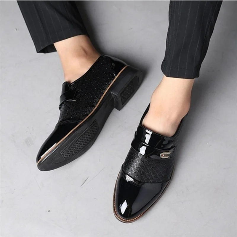 Mocasines Formales Negros Italianos – Elegantes, Estilizados y Perfectos para Bodas o Negocios