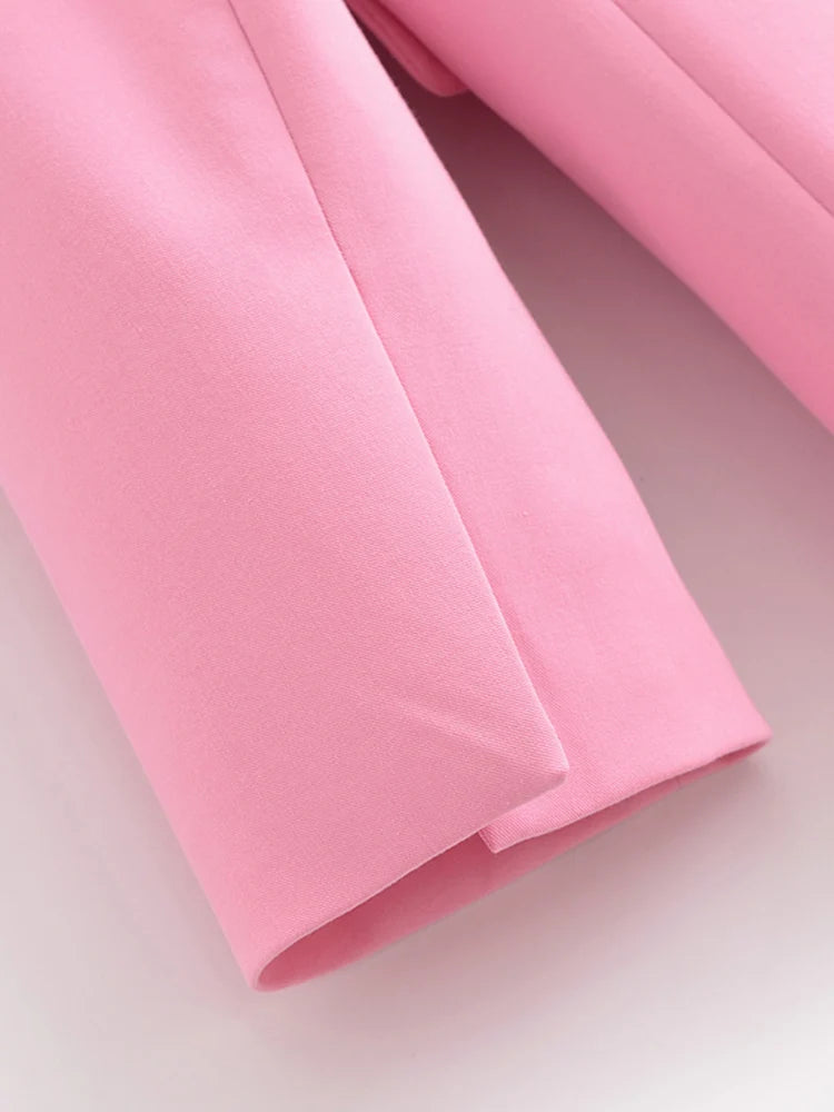 Women Summer Pant Suits 2-Pieces Sets Casual Solid Blazers Coats and Trousers Female Elegant Street Two Suit Clothing