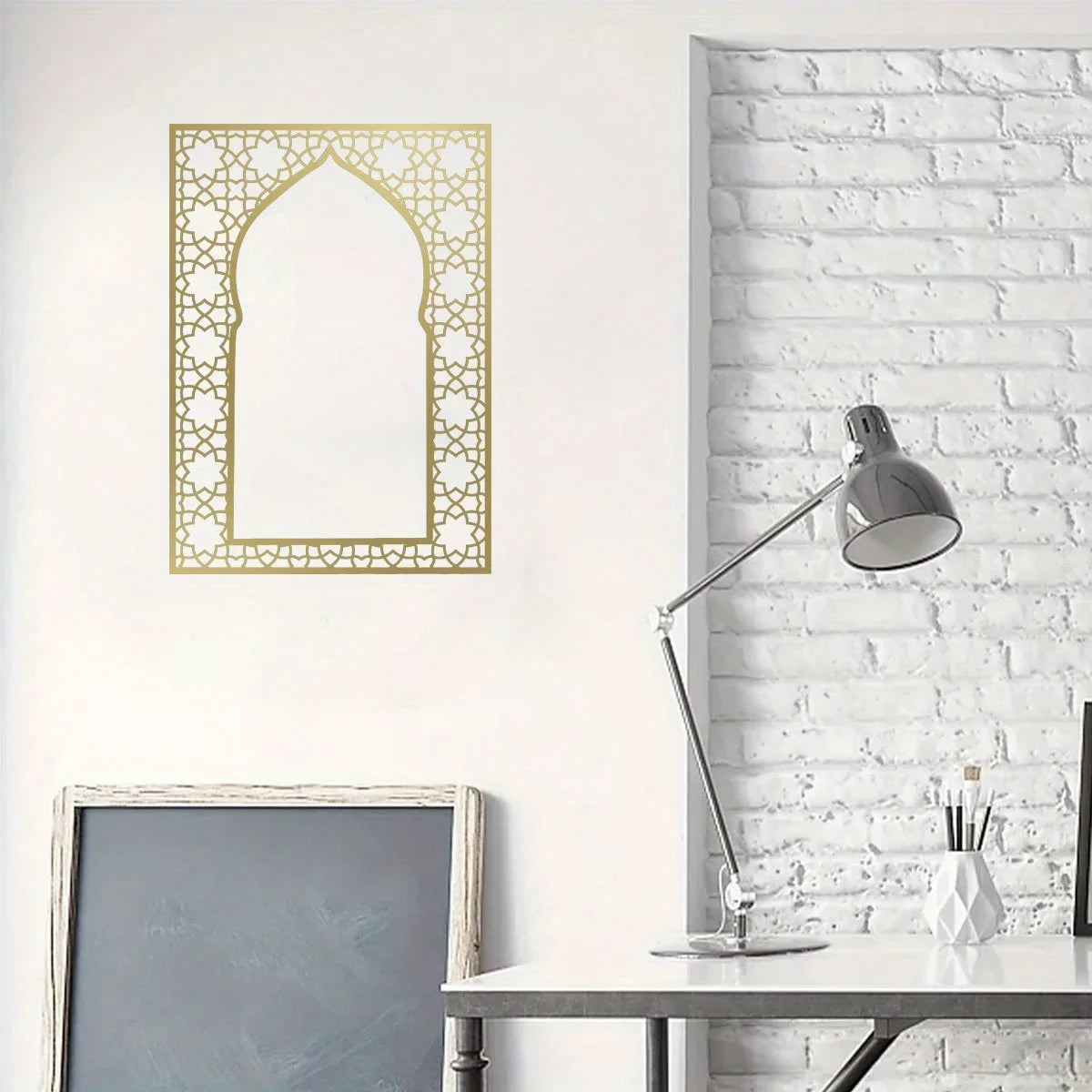 Islamic Metal Wall Art Arabic Design Panel, Home Decor for Interior & Outdoor, Ideal Muslim Gifts, Stylish Wall Hanger