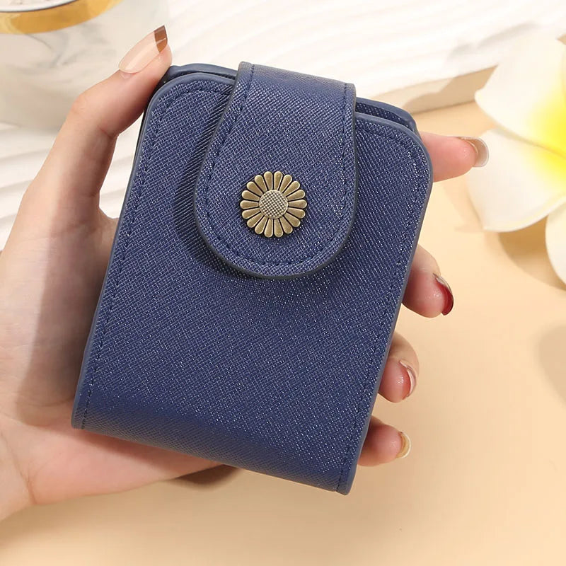 Makeup bag small women's portable makeup box with mirror mouth red envelope storage bag mini women's bag