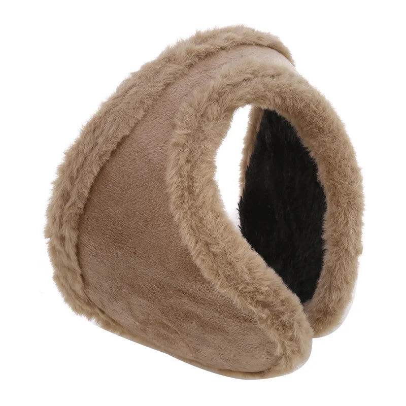 Soft Plush Ear Warmer Winter Warm Earmuffs for Women Men Fashion Solid Color Earflap Outdoor Cold Protection Ear-Muffs Ear Cover