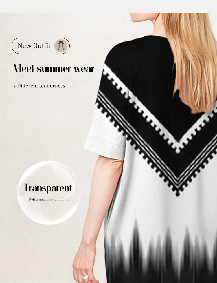 Vestido Elegante de Verano para Mujer – Tejido Suave y Fluido