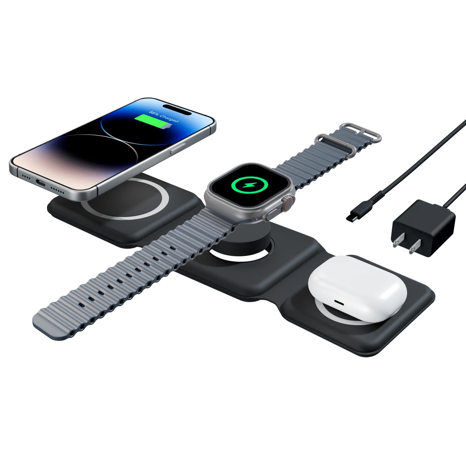 3-in-1 Magnetic Travel Charger