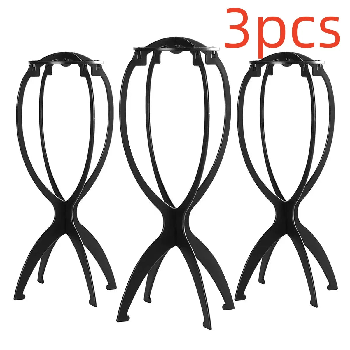 10pcs Wig Stand Durable Easy Assembly Wig Cap Holder Portable Plastic Hair Hat Displaying Stand Ideal for Home Salon Travel Use