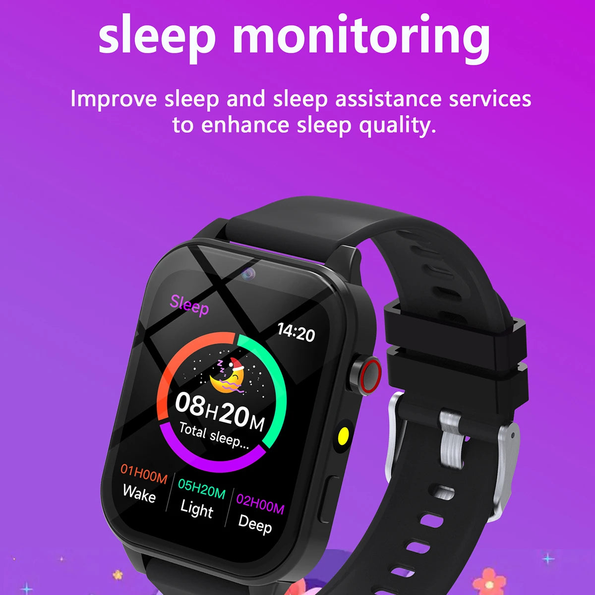 New Smart Watch For Children HD Touch Screen Camera 18 Games Sleep Monitoring Alarm Clock Calculator Birthday Gift Boy Girl