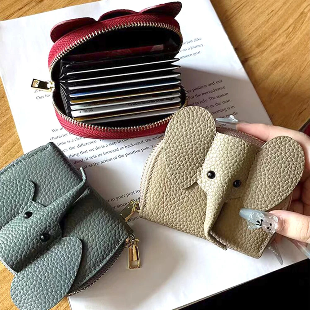 Cartera corta de lujo de diseñador para mujer, de cuero genuino, monedero de marca de moda con iniciales personalizadas, tarjetero de piel de vaca para señora