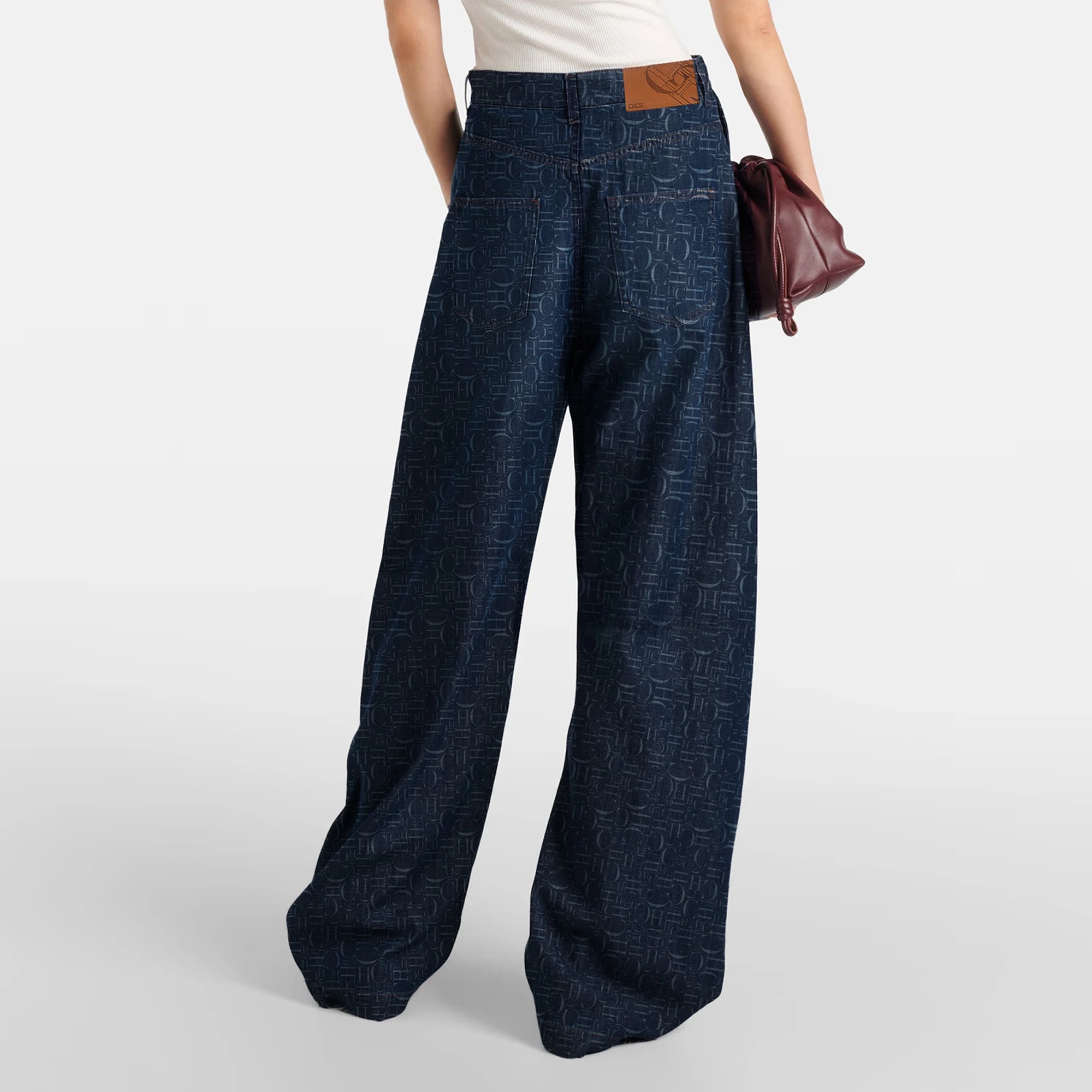 Women Pants Sets Denim Flared Trousers Fashion O Neck Coats Long Sleeve Zipper Casual Female Pants Suits Denim Streetwear Sets