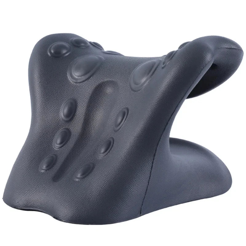 Masajeador de cuello Almohada de masaje de puntos de acupuntura para aliviar el dolor Estiramiento de cuello Corrección cervical Reparación de la columna cervical Relajación tipo C
