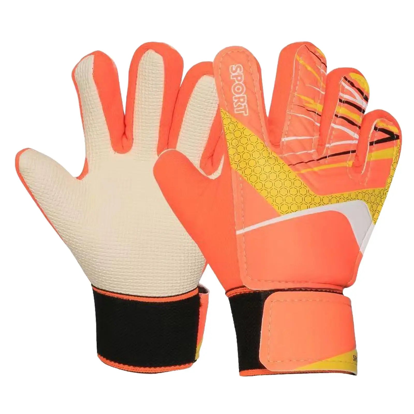 Kids Football Goalkeeper Gloves for Beginner Trendy Sports Supplies Gift Boys and Girls Non Slip Protective Lightweight Mitts