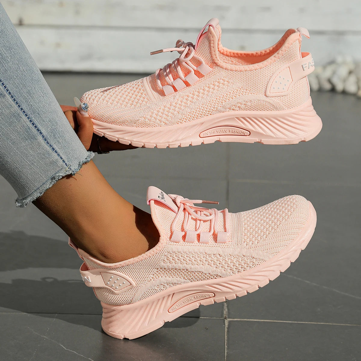 women shoes casual sneaker fall new fashion leisure sports single shoes wholesale cross-border factory trend fly weaving