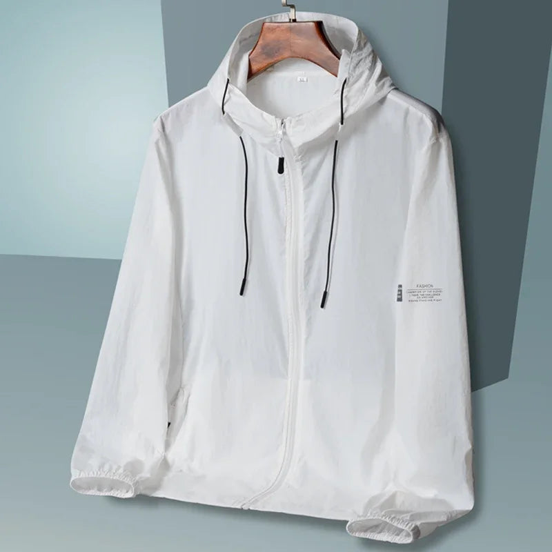 Summer Hooded Jacket Men Women Sun Protection Clothing Fishing Hunting Clothes Quick Dry Skin Windbreaker