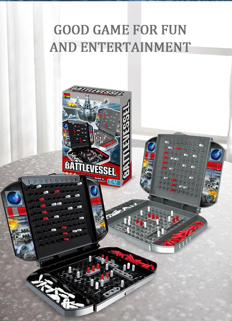 Children Interesting Warship Sea Ship Board Games Toys Two Player Battleship The Classic Naval Combat Strategy Table Game for Ki