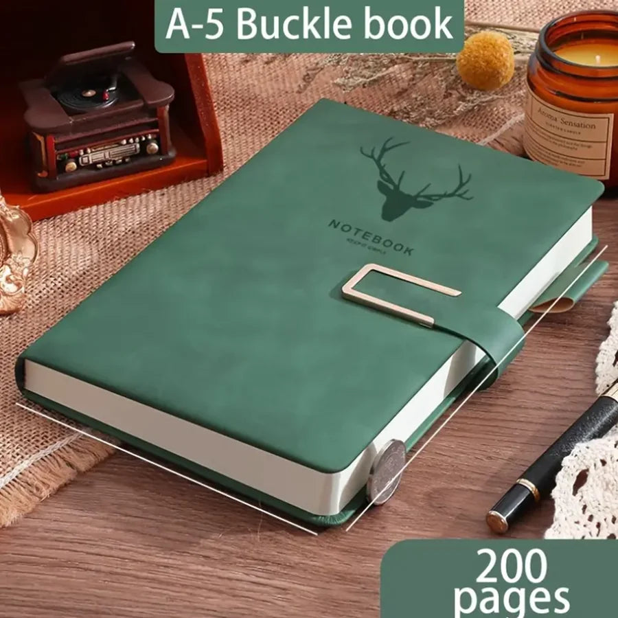 Personalized Vintage A5 Leather Notebook Soft Cover Ideal for Business Meetings College Life Journal Writing