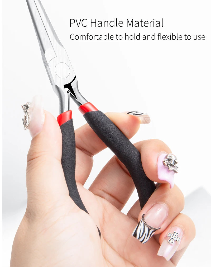 Nail Art Shaping Clip Tweezers Manicure Tool UV Gel Tool Carbon Steel Nail Shaping Pliers Nail Tools