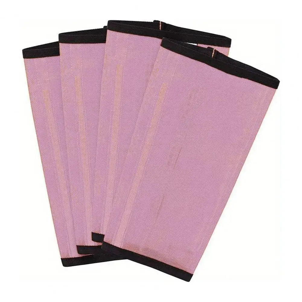 Lot de 4 guêtres anti-mouches pour chevaux, leggings respirants en maille, fournitures pour chevaux pour réduire les dommages causés par les sabots et la fatigue des jambes.